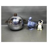 Mcm Penguin Server, Ceramic Figurine, Duck