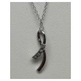 Sterling Silver & Diamond Necklace
