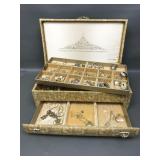 Vtg Lady Buxton Jewelry Box, Lisner, Sarah Cov &