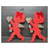 60s/70s Glitter Cupid Popcorn Art