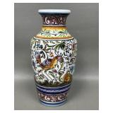 Handpainted Signed Ceramic Portugese Mini Bud Vase