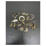 Sarah Cov, Mamselle & More Costume Jewelry Pins/