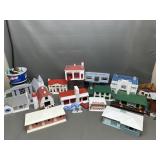 Vintage Plasticville Usa Fire Station, Diner &more