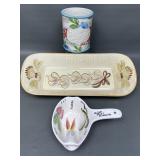 Vtg Los Angeles Potteries Ceramic French Bread
