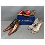 Donald J Pliner Red Leather Wedge Sandals & More