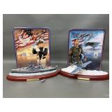 Navy F4f Wilcat Pearl Harbor Commemorative Plates