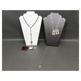 Vtg Rosary, Holy Communion Pin & Religious Jewelry