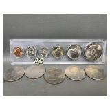 1977 Mint Coin Set & Bicentenial Ike Dollar Coins