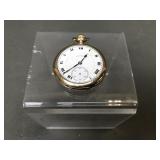 Antique Illinois Pocket Watch Engraved Back