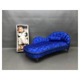 Vtg Franklin Mint Sleeping Beauty Chaise &