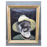 Impressionist Portrait Painting, Signed