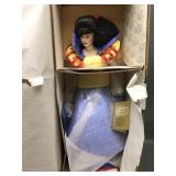 Vtg Franklin Heirloom Snow White Doll In Box