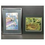 Vtg Signed Watercolor Art Pieces Rutledge '91 &