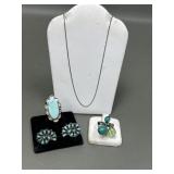 Sterling Silver Rings, Earrings & Chain