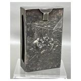 Silverplated Denmark Medieval Theme Cigarette Box