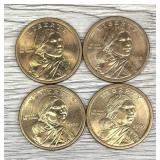 Lot of (4) Sacagawea Dollar Coins