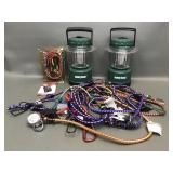 Rayovas Green Battery-operated Led Latern, Bungees
