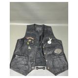 Genuine Leather Men's Harley Davidson Vest