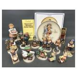 Vintage Goebel Hummel Figurines, Plate & Spoon