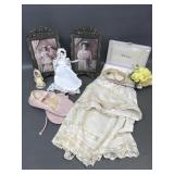 Antique Doll Dress & Bonnet, Vintage Photos,