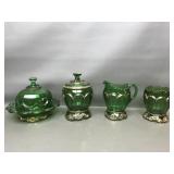 Early American Pattern Glass Emerald Empress