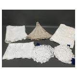 Hand Crocheted Lace Doilies & More