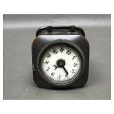 Antique Brass Military German Alarm Clock