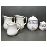 Vintage Rebecca Ceramic Kitchen Jars, Pitchers &