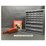 Multidrawer Organizer, Vtg Handyman Book & More!