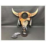 Vtg Franklin Mint Hand Painted Sculpture & More