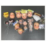 Vintage Darice, Fibre-craft, & Westrim Doll Parts