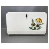 Vtg Ekco Merry Mushroom Metal Kitchen Bread Box