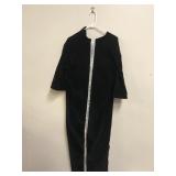 Vtg Velvet Sequin Trim Maxi Dress