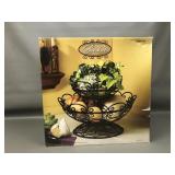 Elegant Metal Stacking Fruit Baskets