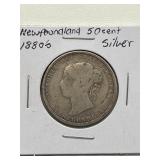 Silver Newfoundland 50 Cent Coin
