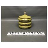 Mcm Vintage Metal Stacking Pagoda Canisters