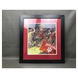 Framed Indiana University Hoosiers Basketball Art