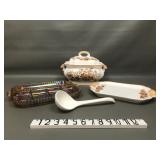 Vtg Jonas Roberts Soup Tureen Set & More