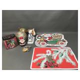 1998 M&m's Christmas Tin & Other Decorations!