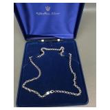 Ultrafine 999 Silver Cord Chain Necklace In Box