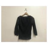 Vtg Wrap Skirt Sz 14.5 & Danielle Med. Sheer Top