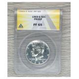 1969-S Proof Half Dollar PF65 40% Silver