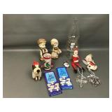 Knee Hugger Santa, Joseph Boxer Stuffed Dog &