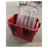 Husky 27 gallon waterproof heavy duty bins