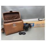 Vtg Canon Fd 70-210mm Lens & Camera Tripod