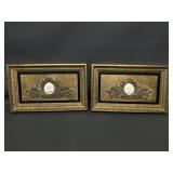 Vtg Italian Intaglio Gilt Louis Xv Small Art