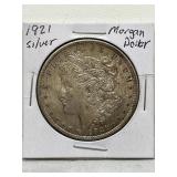 1921 Morgan Silver Dollar