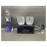 Vtg Giftcraft Glass Bear, Artisan Angel & More!