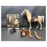 Vtg 60s Marx Johnny West Cherokee Figurine & More