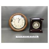 Danbury Mint Mantle Clock & Bulova Wall Clock